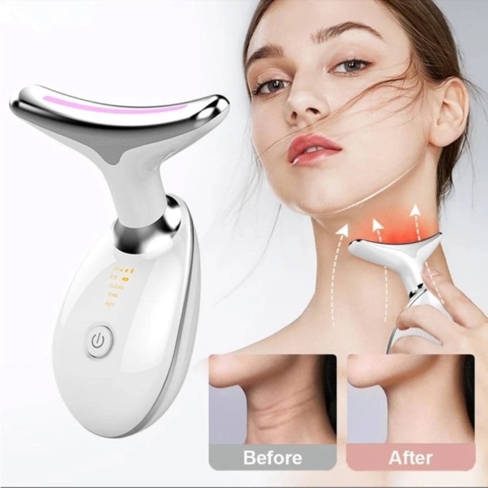 Neck Face Beauty Device EMS Neck Face Lifting Massager Skin Tighten Device